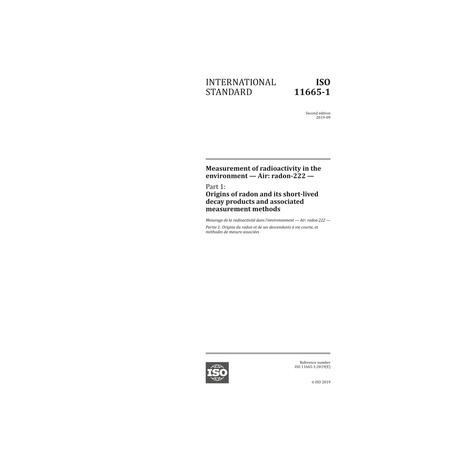 ISO 11665-1:2019