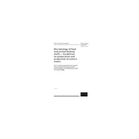 BS DD CEN ISO/TS 11133-1:2009