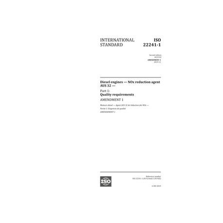 ISO 22241-1:2019/Amd1:2019