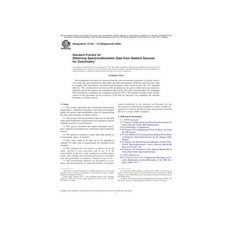 ASTM E1341-16(2020)
