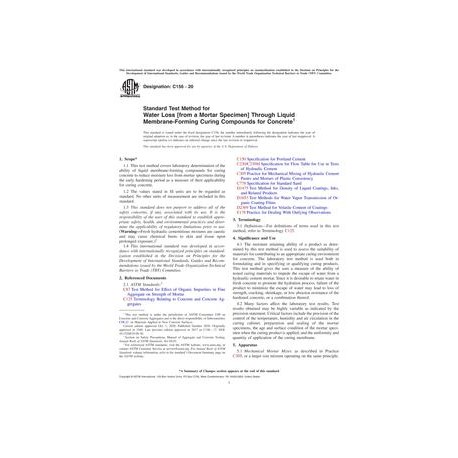 ASTM C156-20