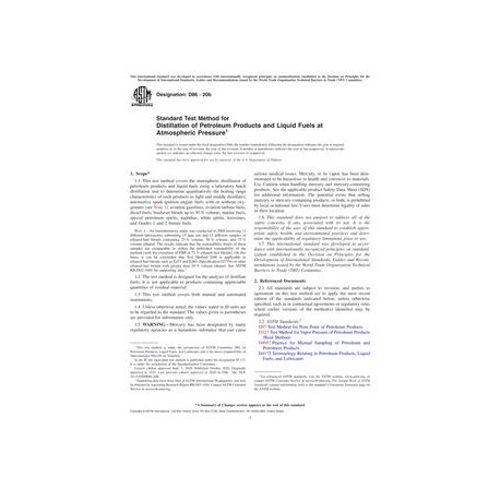 ASTM D86-20b