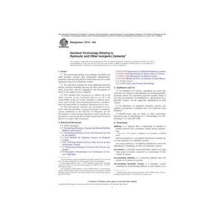 ASTM C219-20a