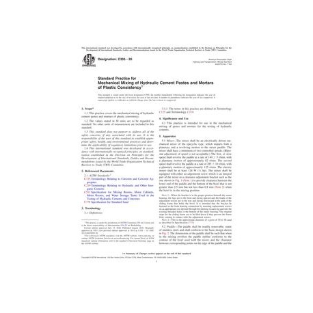 ASTM C305-20