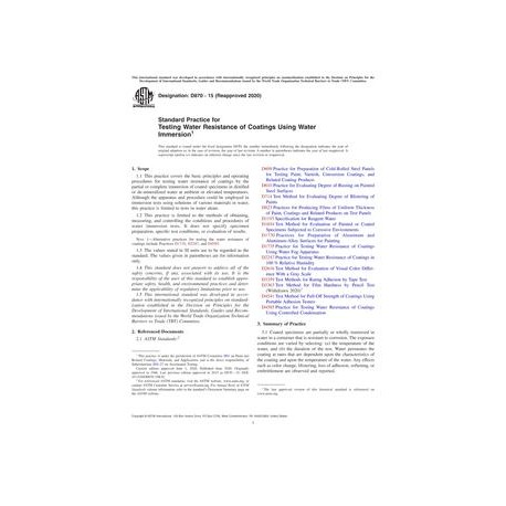 ASTM D870-15(2020)