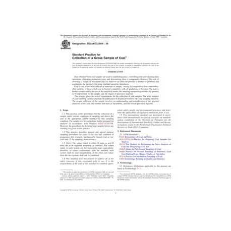 ASTM D2234/D2234M-20