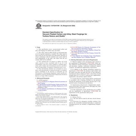 ASTM A470/A470M-05(2020)