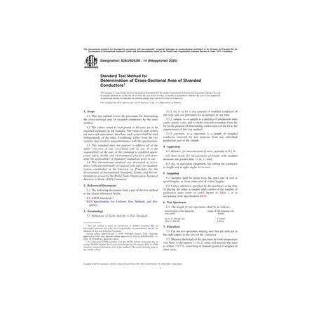 ASTM B263/B263M-14(2020)