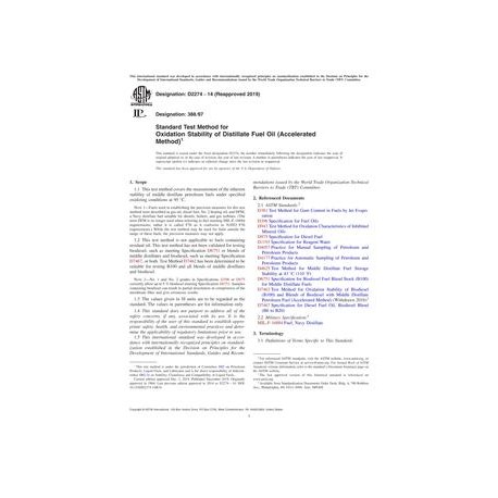 ASTM D2274-14(2019)