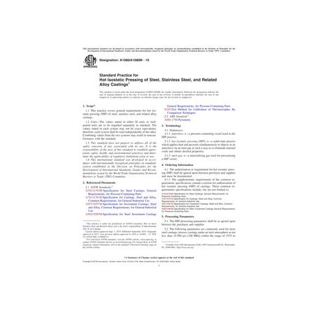 ASTM A1080/A1080M-19