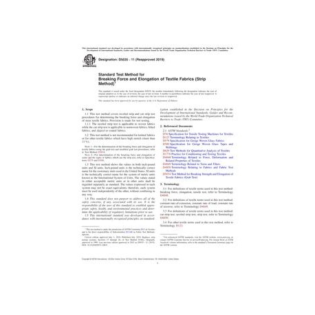ASTM D5035-11(2019)