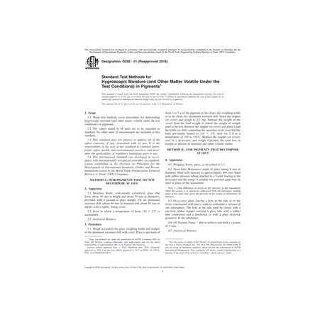 ASTM D280-01(2019)