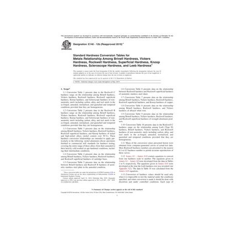 ASTM E140-12B(2019)e1
