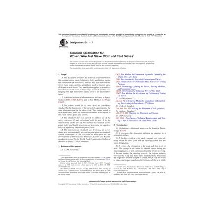 ASTM E11-17