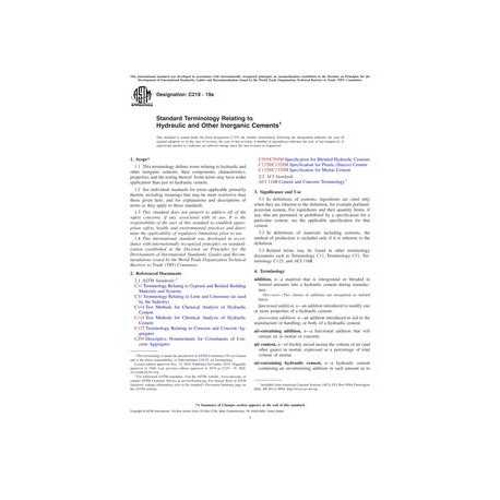 ASTM C219-19a