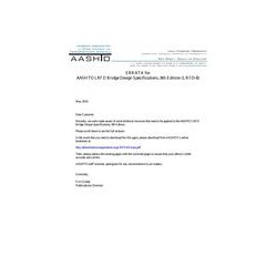 AASHTO LRFD-8 Errata 1