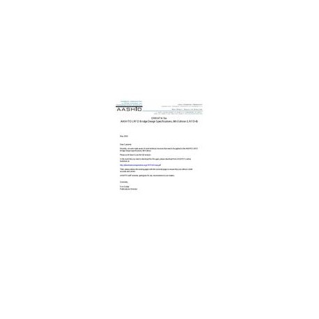 AASHTO LRFD-8 Errata 1