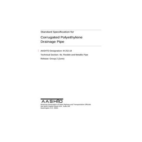 AASHTO M 252-18