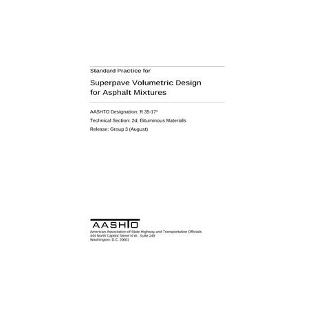 AASHTO R 35-17