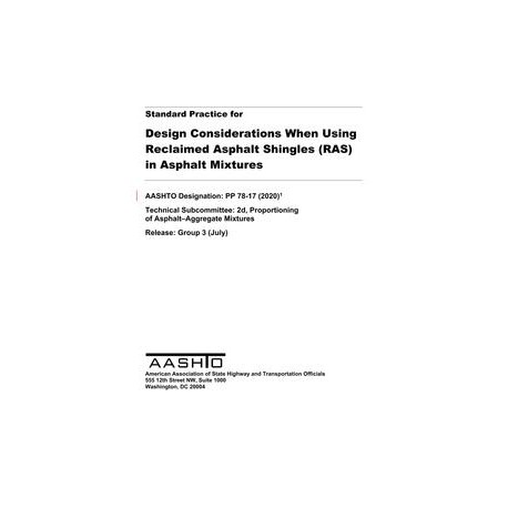 AASHTO PP 78-17 (2020)