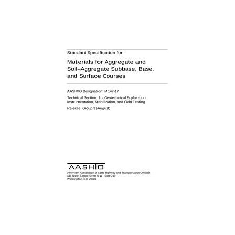 AASHTO M 147-17