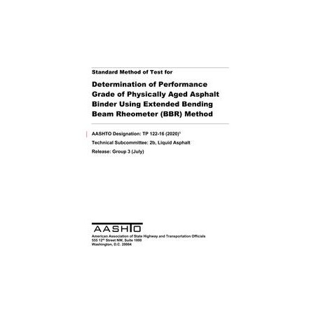 AASHTO TP 122-16 (2020)