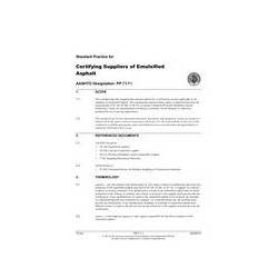 AASHTO PP 71-11 (2013)