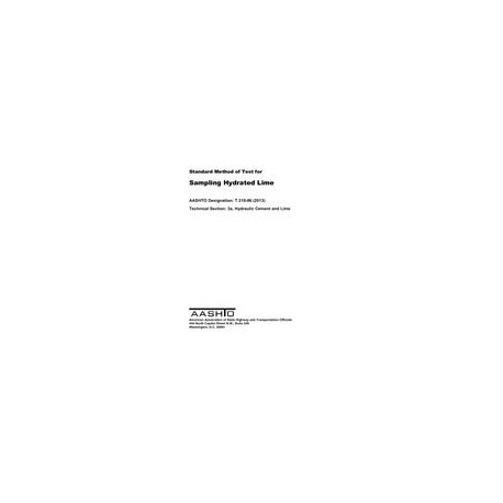AASHTO T 218-86 (2018)