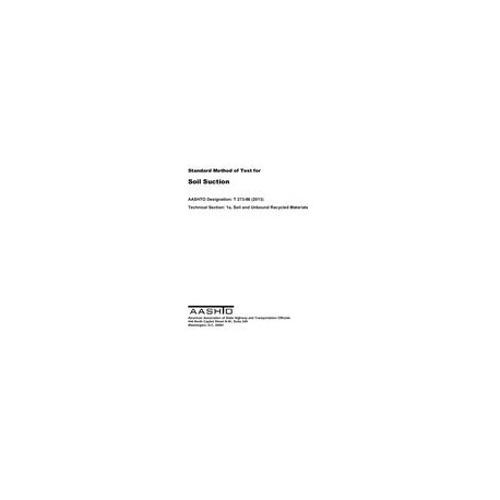 AASHTO T 273-86 (2018)