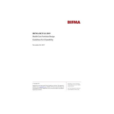 BIFMA HCF 8.1-2019