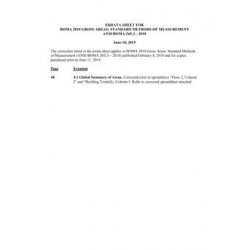 Errata to BOMA 2018 Gross Areas: Standard Methods of Measurement (ANSI/BOMA Z65.3-2018)
