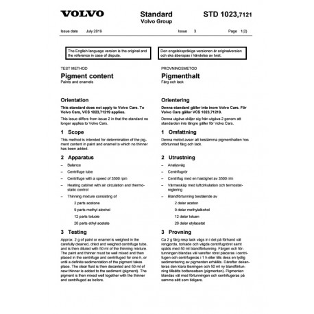 VOLVO STD 1023,7121 0