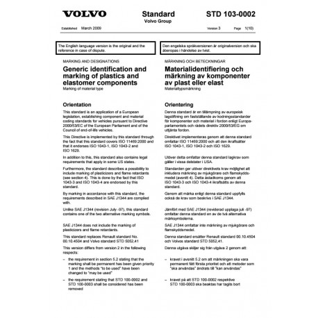VOLVO STD 103-0002 0