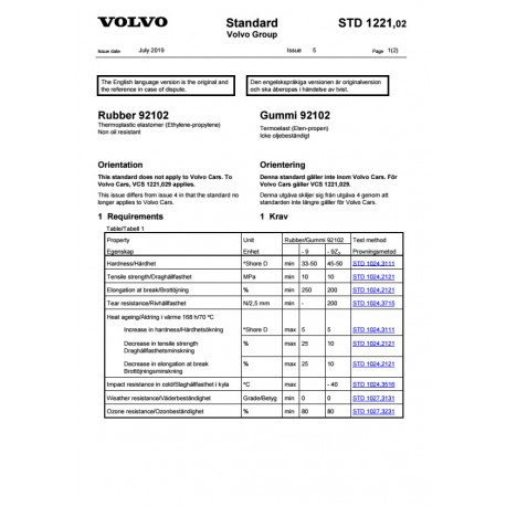 VOLVO STD 1221,02 0