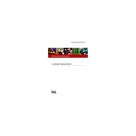 BS PD ISO/TR 20694:2018