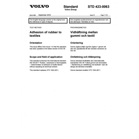 VOLVO STD 423-0063 0