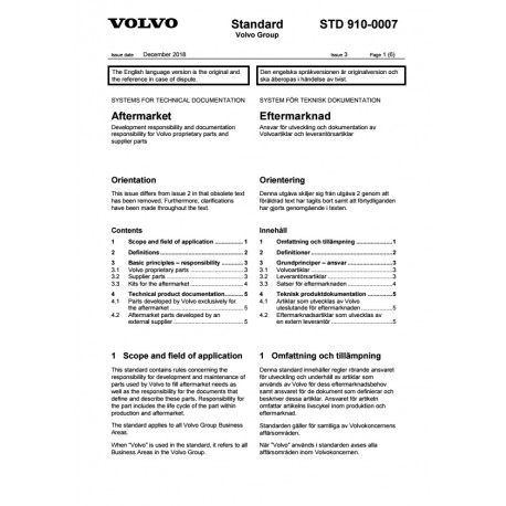 VOLVO STD 910-0007 0