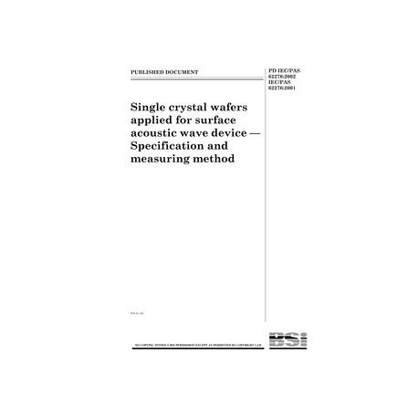 BS PD IEC/PAS 62276:2002