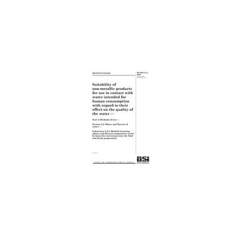 BS 6920-2.2.3:2000