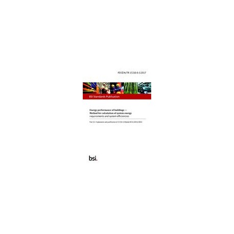 BS PD CEN/TR 15316-6-3:2017