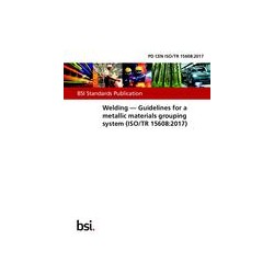 BS PD CEN ISO/TR 15608:2017