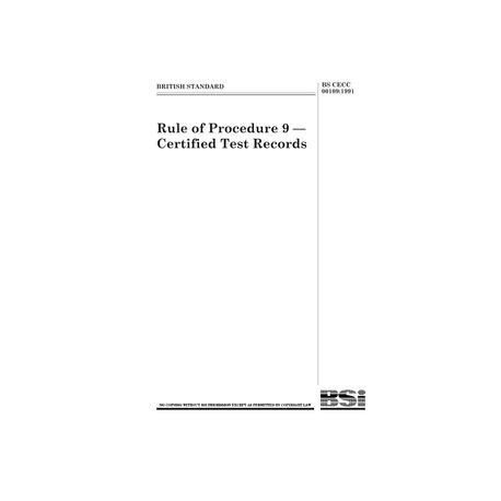 BS CECC 00109:1991