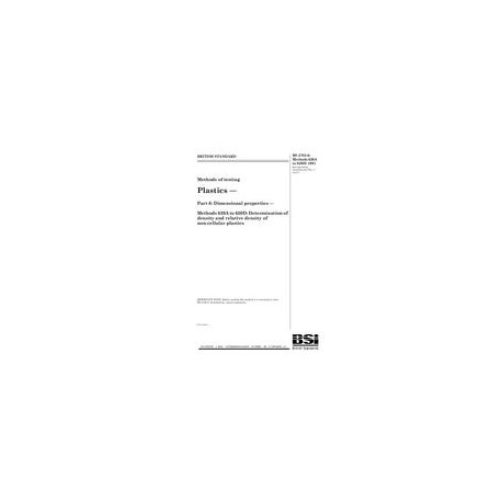 BS 2782-6:METHODS 620A TO 620D:1991