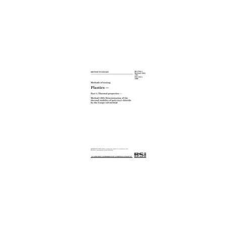BS 2782-1:METHOD 130A:1991