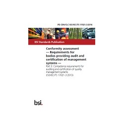 BS PD CEN/CLC ISO/IEC TS 17021-3:2016