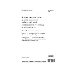 BS 5415-2.2:SUPPLEMENT NO. 1:1986