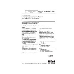 BS 3144:ADDENDUM NO. 2:1981