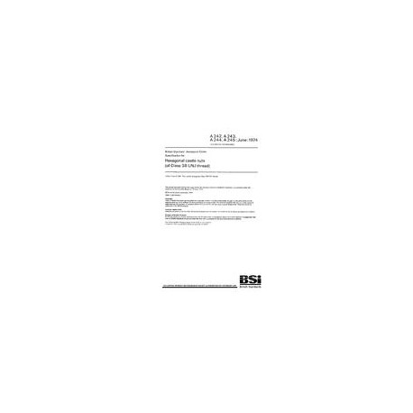 BS A 242; A 243; A 244; A 245:1974
