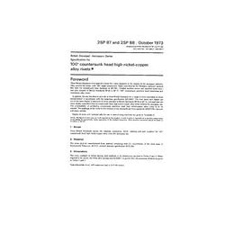 BS 2SP 87 AND 2SP 88:1973