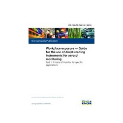 BS PD CEN/TR 16013-1:2010